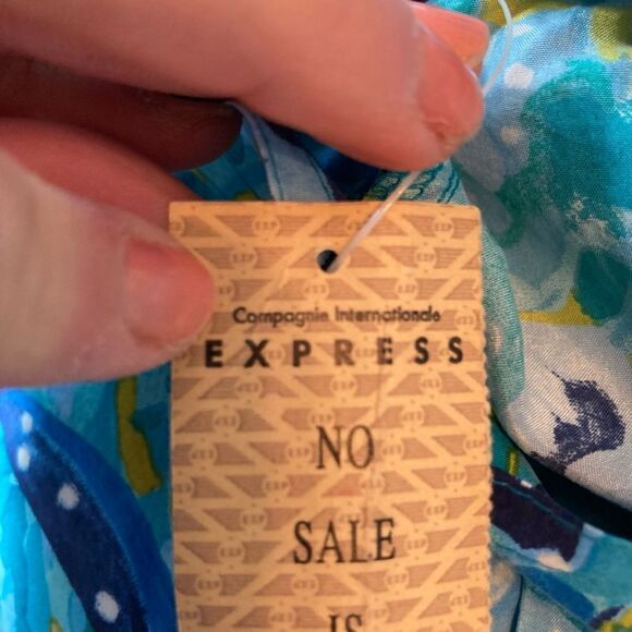 VTG Express silk high waist elastic Bermuda shorts w/original tags/pockets RARE - Picture 9 of 9